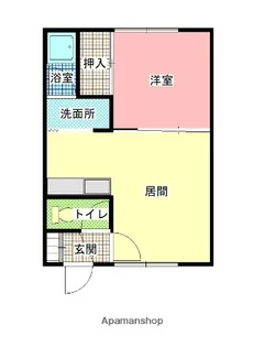 1LDKの間取り画像