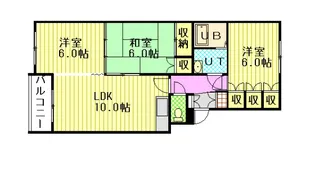 5西1ハイツ【1階】の間取り