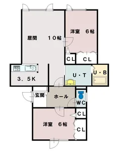 TーBRIDGE REST【102号室】の間取り