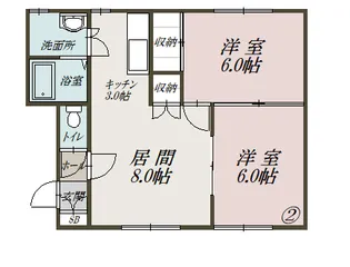 アイオライト【202号室】の間取り