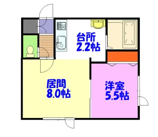 1LDKの間取り画像