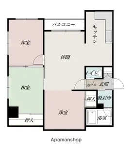 ルーベデンス6条【8階】の間取り