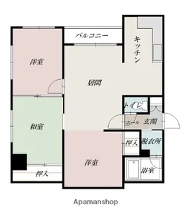 ルーベデンス6条【8階】の間取り