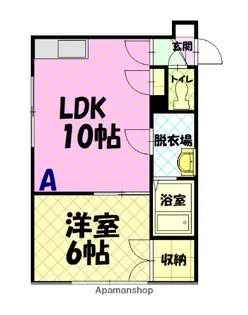 1LDKの間取り画像