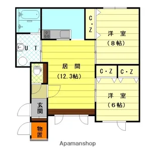 ラ・グレイ【1階】の間取り