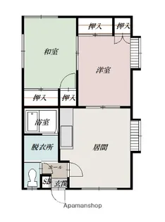 スカイコーポ【1階】の間取り