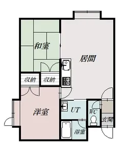 コーポひまわりB【2階】の間取り