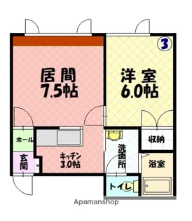 タウンズ豊岡【103号室】の間取り