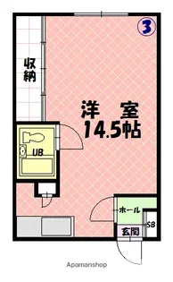 エステート川端【103号室】の間取り