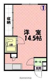 エステート川端【201号室】の間取り