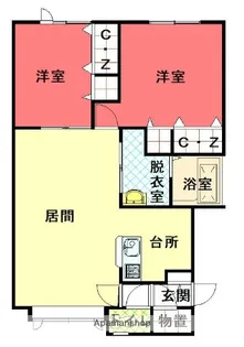 アシルB【2階】の間取り