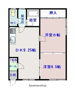 コーポ清栄【1階】の間取り