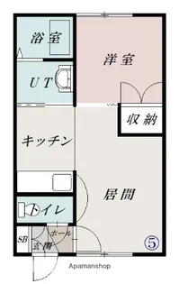 ロアール川端【105号室】の間取り