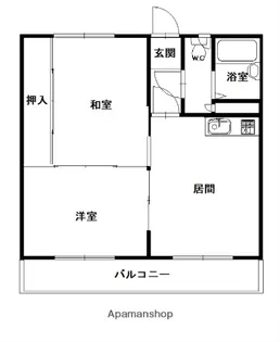 エステート宮下26B【2階】の間取り