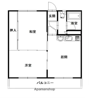 エステート宮下26B【3階】の間取り