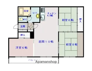 豊岡3・8ハイツ【2階】の間取り