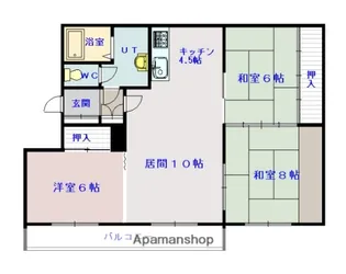 豊岡3・8ハイツ【2階】の間取り