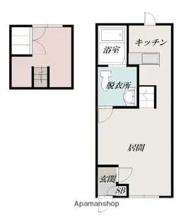 あさかコーポ【1階】の間取り