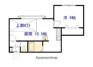 1LDKの間取り画像