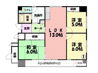 サニーハイツ【3階】の間取り