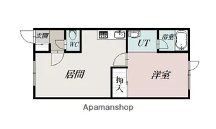 ハイエスト東7−8【1階】の間取り
