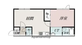 ハイエスト東7−8【1階】の間取り