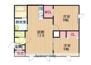クリスタル【1階】の間取り