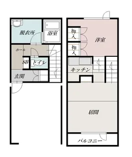 H.M.S【A号室】の間取り