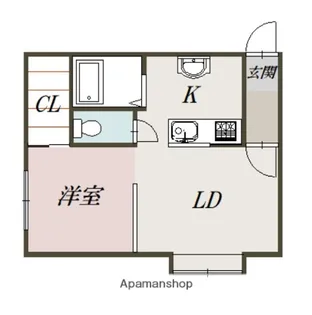 パールセント413【2階】の間取り