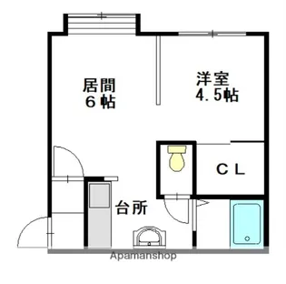 パールセント413【2階】の間取り