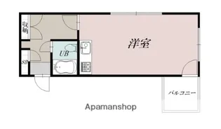 1Rの間取り画像