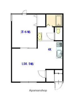 ダイヤハイツ忠和3・6【2階】の間取り
