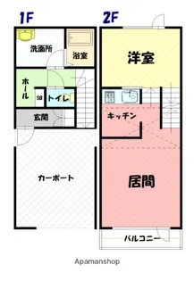 S.M.S【D号室】の間取り