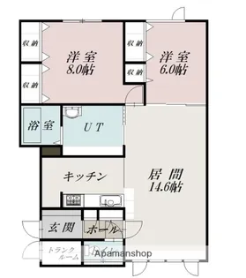 コンクルード B棟【2階】の間取り