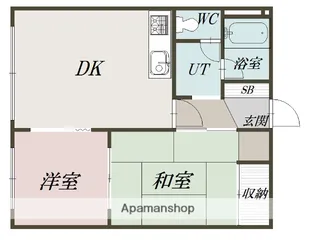エステート神居【303号室】の間取り