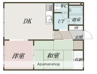 エステート神居【3階】の間取り