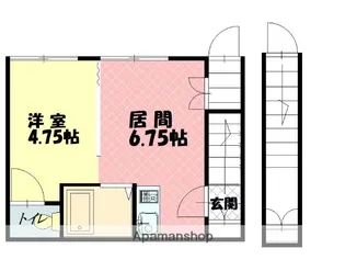 フラワーマンション【2階】の間取り