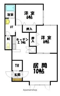 メープルC棟【2階】の間取り