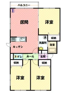 ラ・ポーレⅡ【301号室】の間取り