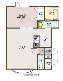 クローバーB棟【2階】の間取り
