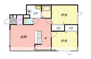カサ・シエロ【A号室】の間取り