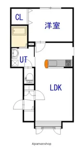 レールデュタンⅥ【105号室】の間取り