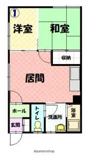 ルミネ永山【2階】の間取り