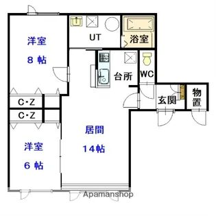ミッキーハウス【2階】の間取り