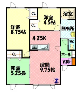 リファイン【202号室】の間取り