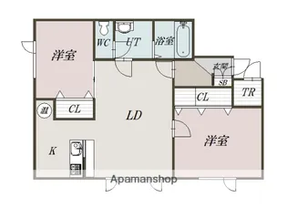 BEE STYLE【201号室】の間取り