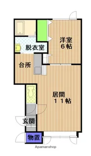 ラルジュA棟【2階】の間取り