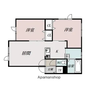 ウィステリア【2階】の間取り