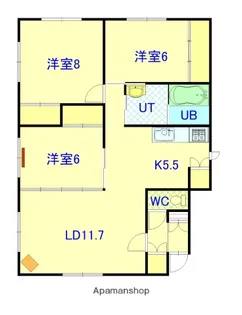 大空ハイツ【1F号室】の間取り