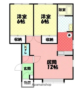 シャンパニー【2階】の間取り